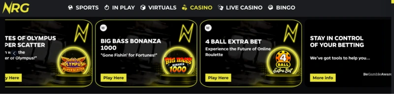 NRG.bet Bonuses