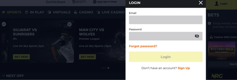 NRG.bet Login